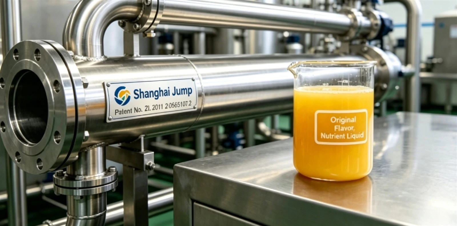 Patented Heat Exchanger | Preserve Juice Original Flavor & Nutrients Patented Heat Exchanger | Preserve Juice Original Flavor & Nutrients